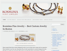 Tablet Screenshot of kosmimafinejewelry.com